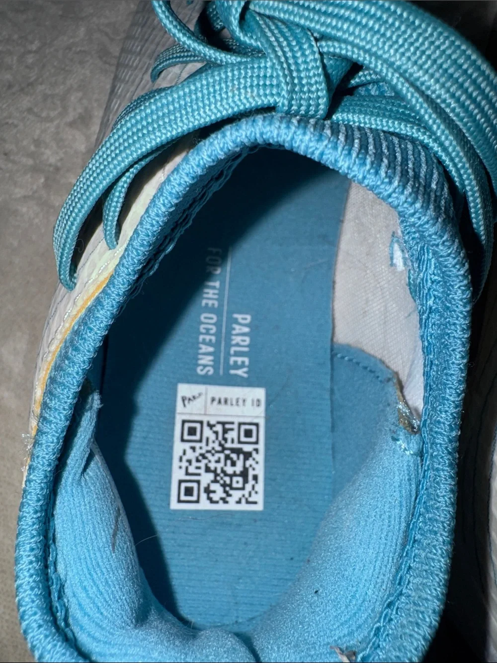 PARLEY Kids Teal and White Athletic Sneakers